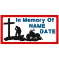 PRAYING BIKER MEMORY PATCH